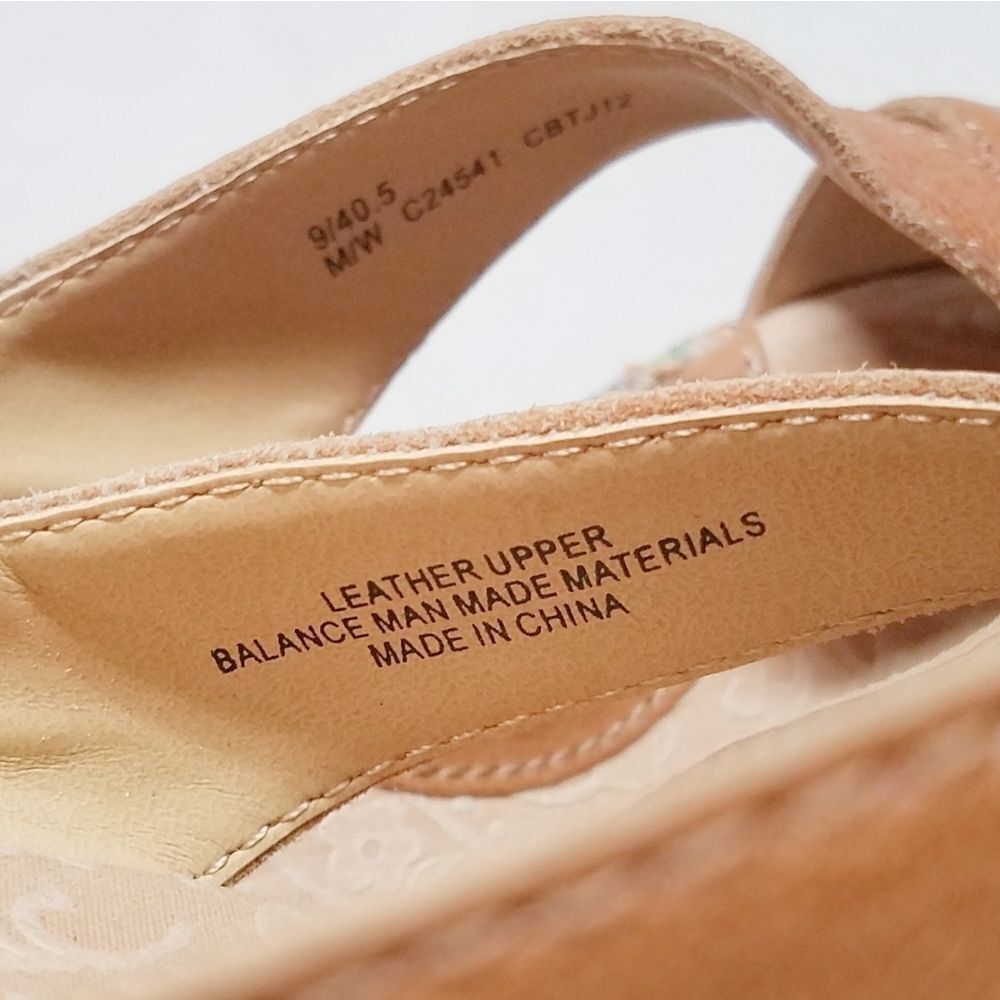 B.o.c. Aztec Print Open Toe Wedge Platform Sandals - image 8